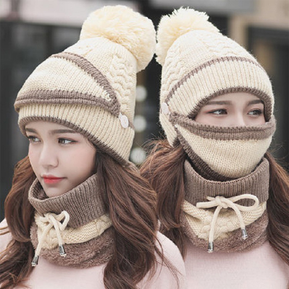 Gogolot 3PCS Women Winter Scarf Set