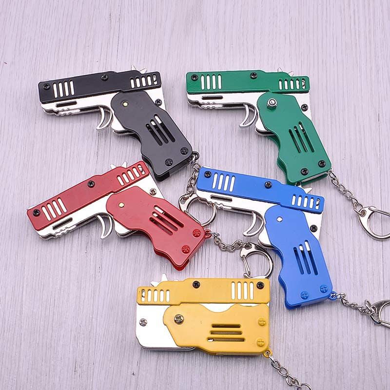Mini Folding Rubber Band Gun Toy Keychain（🎁BFCM 65% OFF）