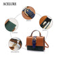 Vintage Female Designer Women Handbag PU Leather Women Shoulder Bag Panelled Cover Ladies Crossbody Bag Feminina Bolsas