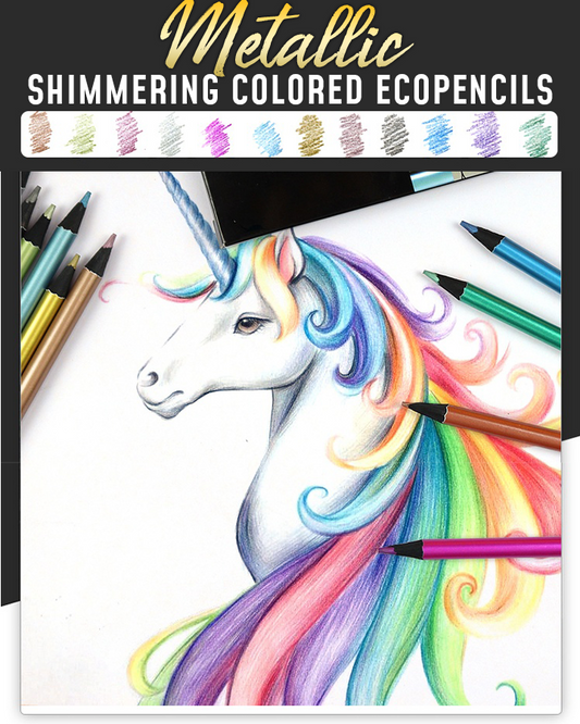 Metallic Shimmering Colored EcoPencils