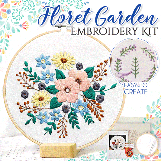 Floret Garden Embroidery Kit
