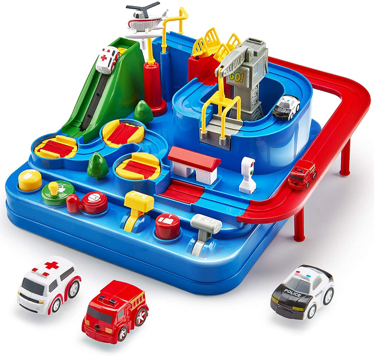 UWANTME Elite Race Tracks Car Adventure Toys for 3 4 5 6 7 8 Year Old Boys Girls