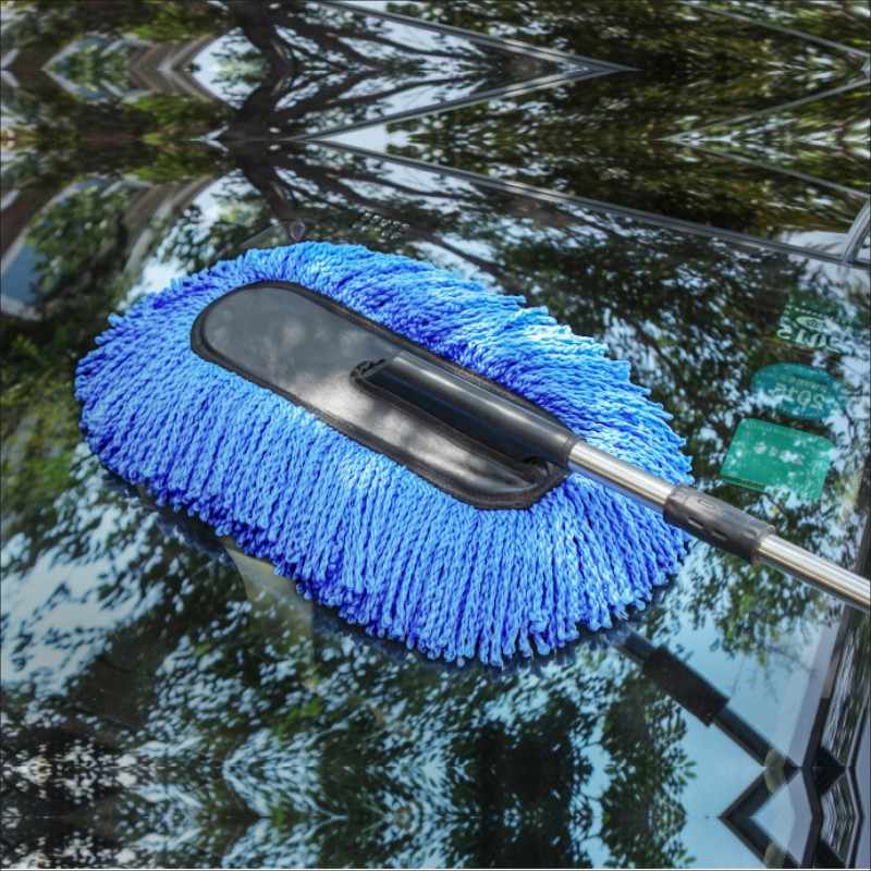 AutoSleek™ Long-handle Car Wash Mop and Cleaner for Cleaner, Sleeker, Shinier Cars