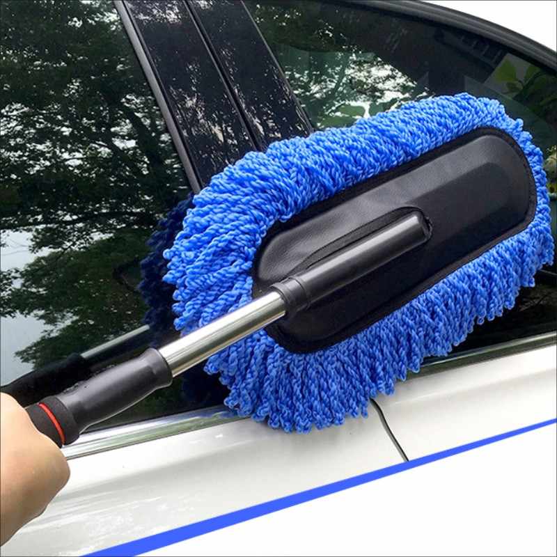 AutoSleek™ Long-handle Car Wash Mop and Cleaner for Cleaner, Sleeker, Shinier Cars