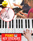 Removable Piano Key Stickers