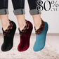 Maggie Stretch Indoor Cushioned Non Slip Grip Thermal Socks for Elderly, Hospital, Yoga & Home