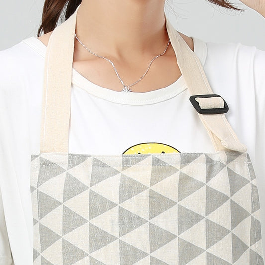 Adjustable Cotton Linen Kitchen Apron