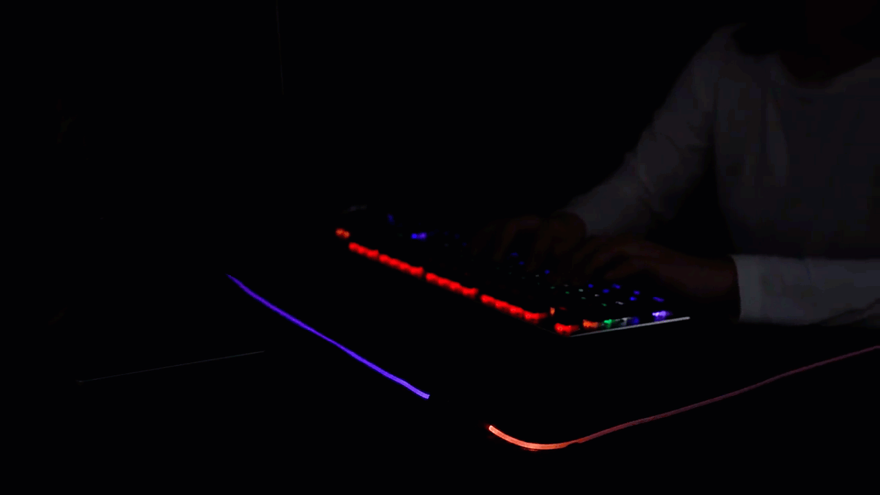 Premium XL Extended LED Mouse Pad - World Map
