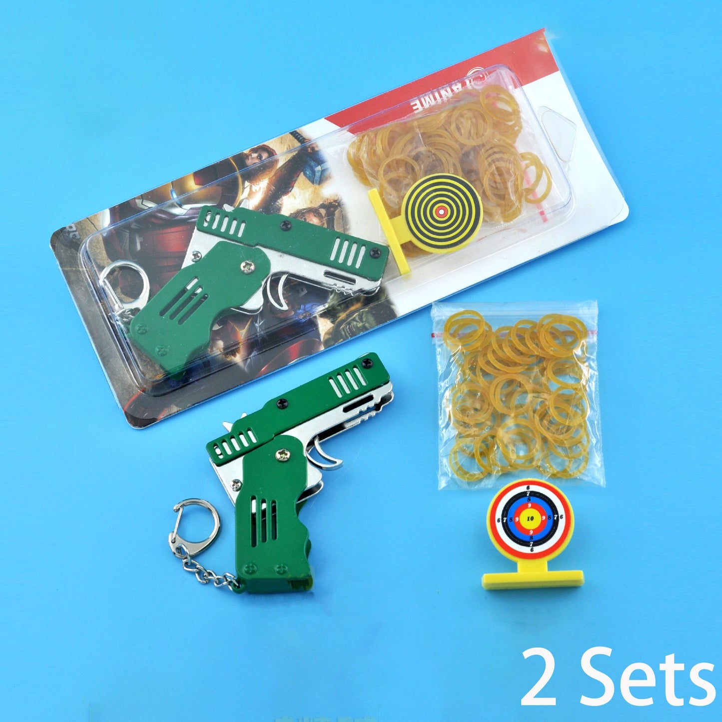 Mini Folding Rubber Band Gun Toy Keychain（🎁BFCM 65% OFF）