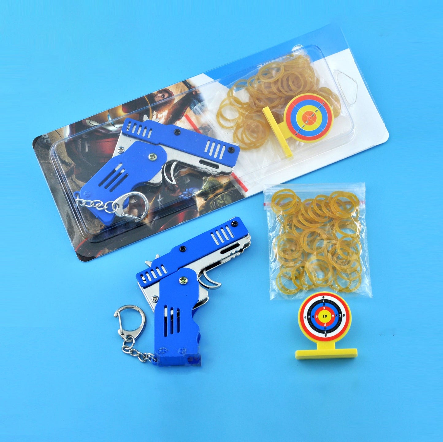 Mini Folding Rubber Band Gun Toy Keychain（🎁BFCM 65% OFF）