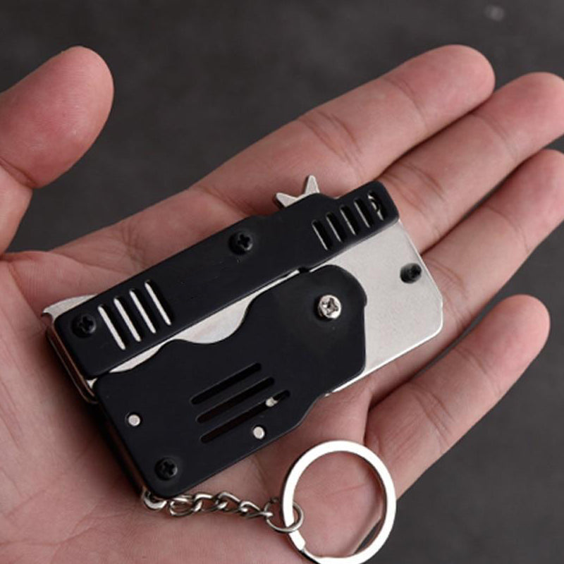 Mini Folding Rubber Band Gun Toy Keychain（🎁BFCM 65% OFF）