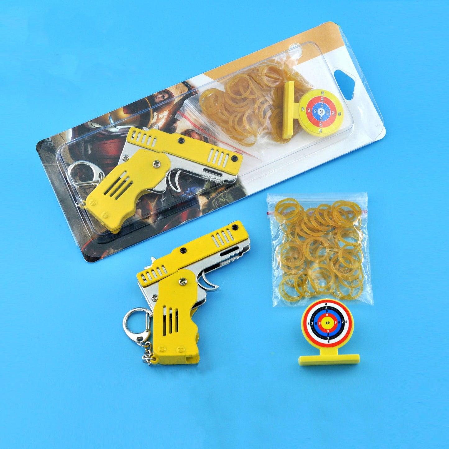 Mini Folding Rubber Band Gun Toy Keychain（🎁BFCM 65% OFF）