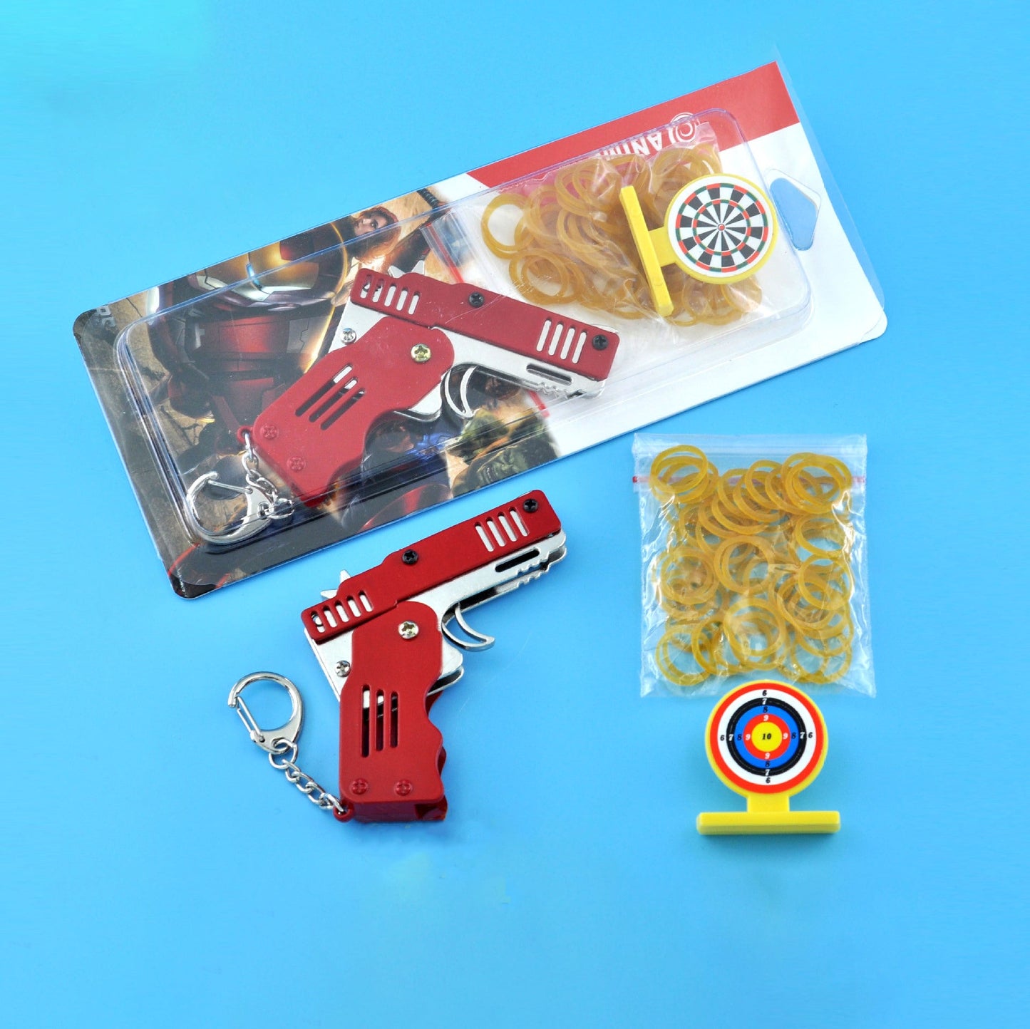 Mini Folding Rubber Band Gun Toy Keychain（🎁BFCM 65% OFF）