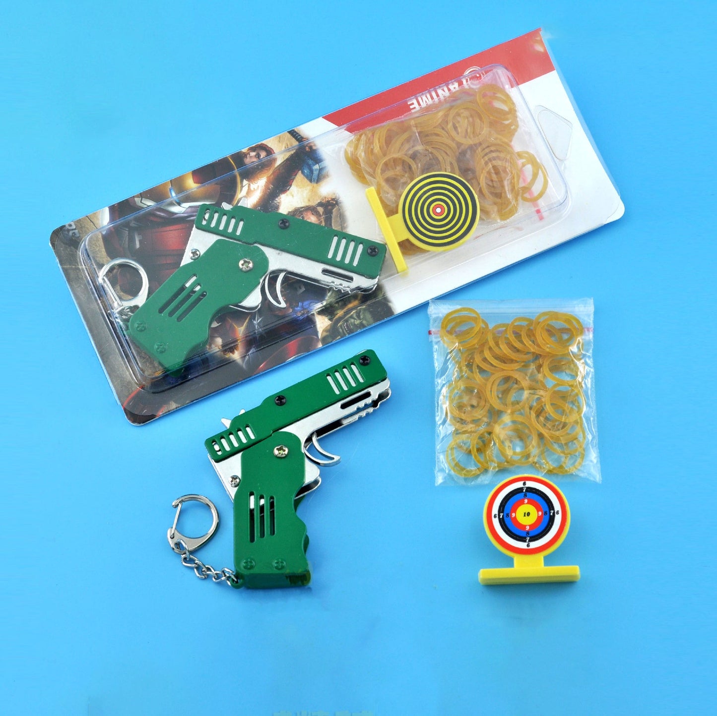 Mini Folding Rubber Band Gun Toy Keychain（🎁BFCM 65% OFF）