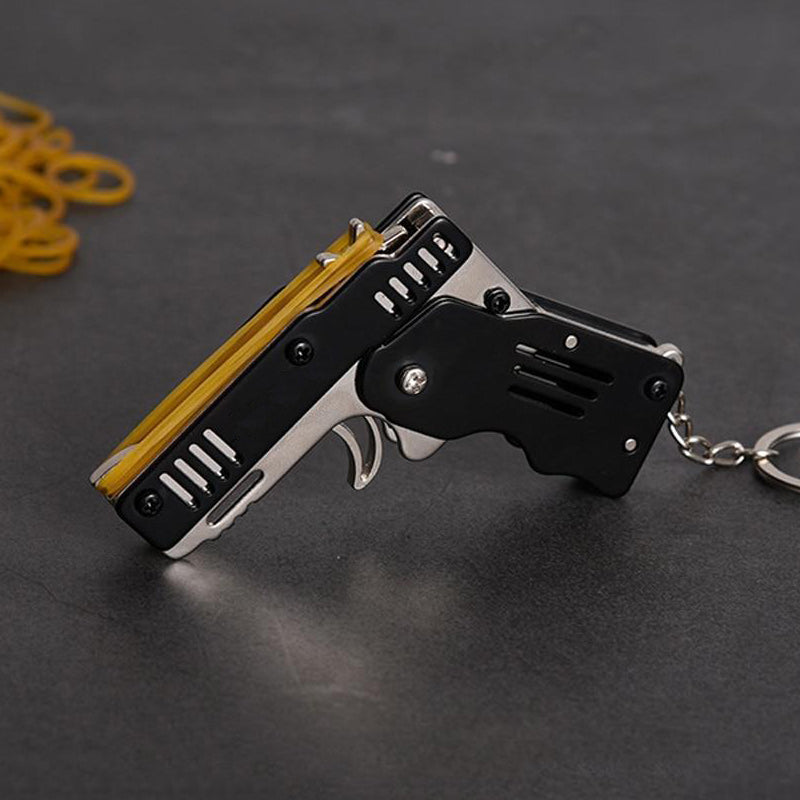 Mini Folding Rubber Band Gun Toy Keychain（🎁BFCM 65% OFF）