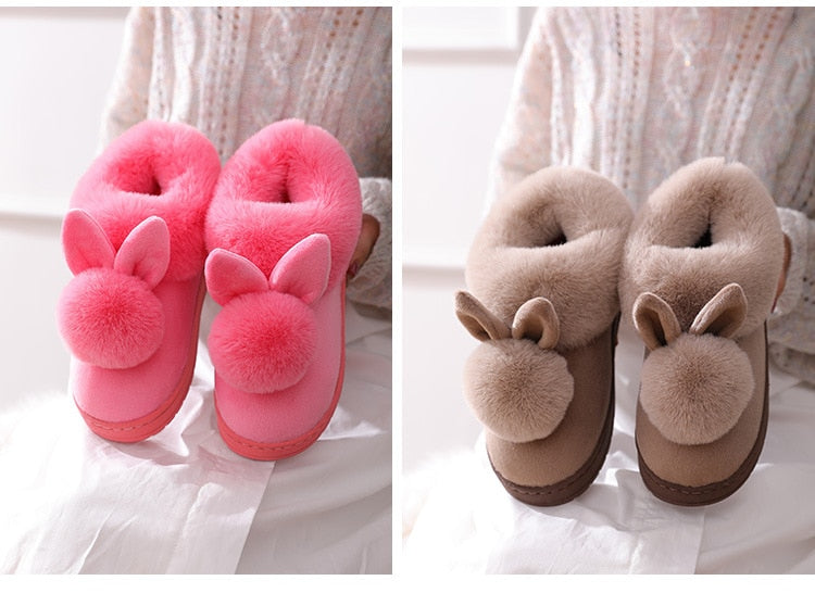 Double Comfy Bunny Slippers