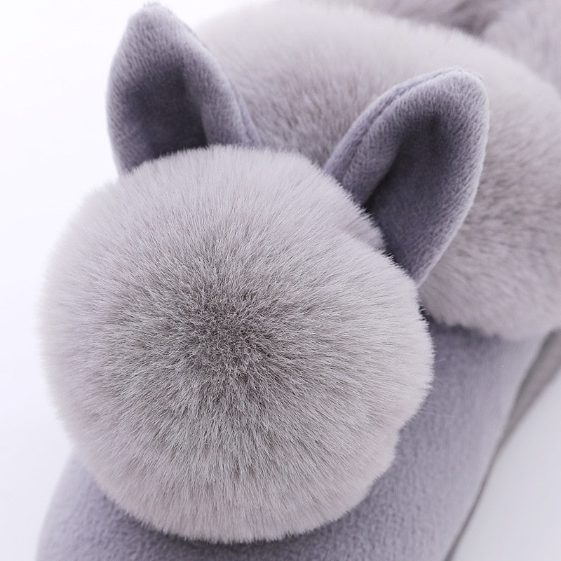 Double Comfy Bunny Slippers