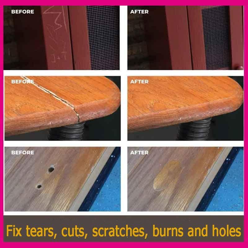 DIY Manual Floor Furniture Repair Kit Consumables Scratch Repair Tool Set For Homes Wooden Floors Furniture Scratch Wax-Fille