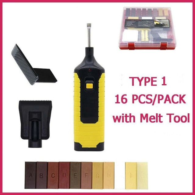 DIY Manual Floor Furniture Repair Kit Consumables Scratch Repair Tool Set For Homes Wooden Floors Furniture Scratch Wax-Fille