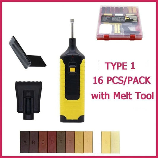 DIY Manual Floor Furniture Repair Kit Consumables Scratch Repair Tool Set For Homes Wooden Floors Furniture Scratch Wax-Fille