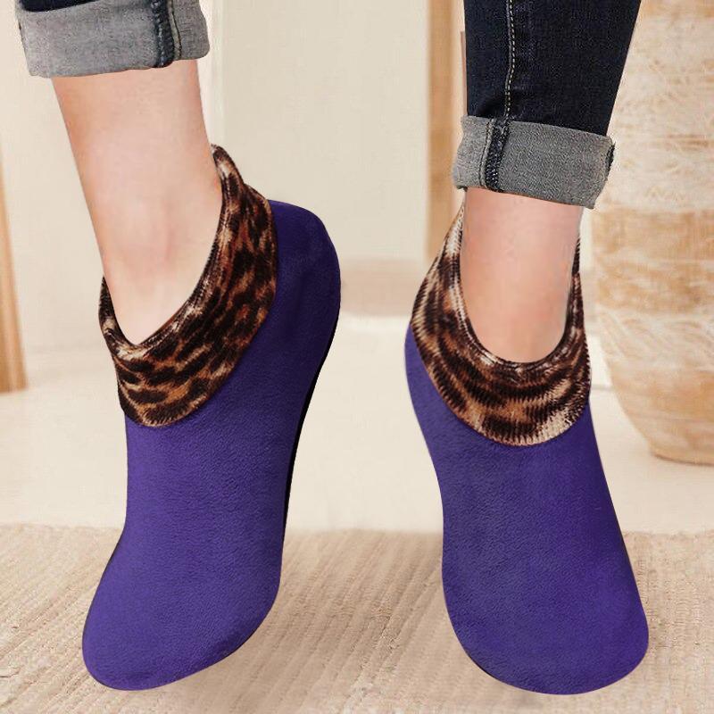 Maggie Stretch Indoor Cushioned Non Slip Grip Thermal Socks for Elderly, Hospital, Yoga & Home