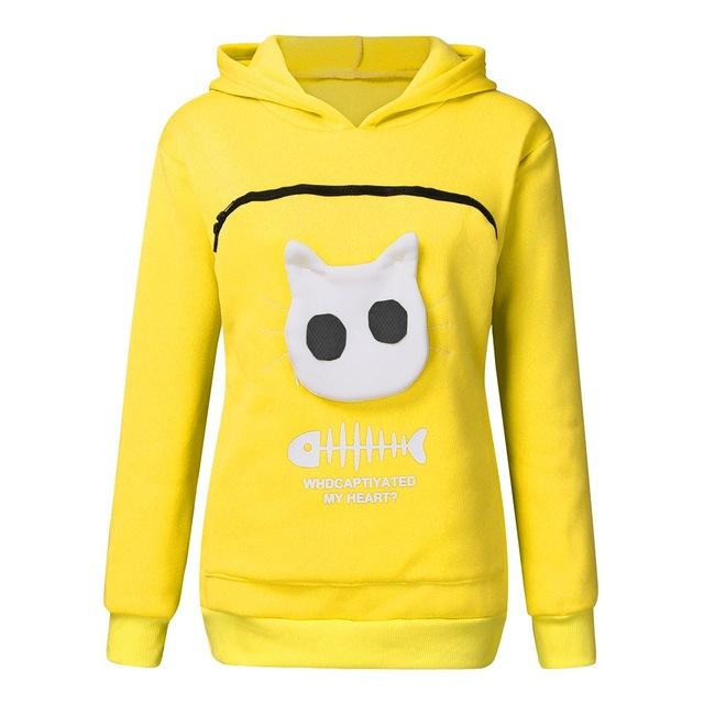 Cat Lovers Hoodie Cuddle Pouch - Who Captivated My Heart?