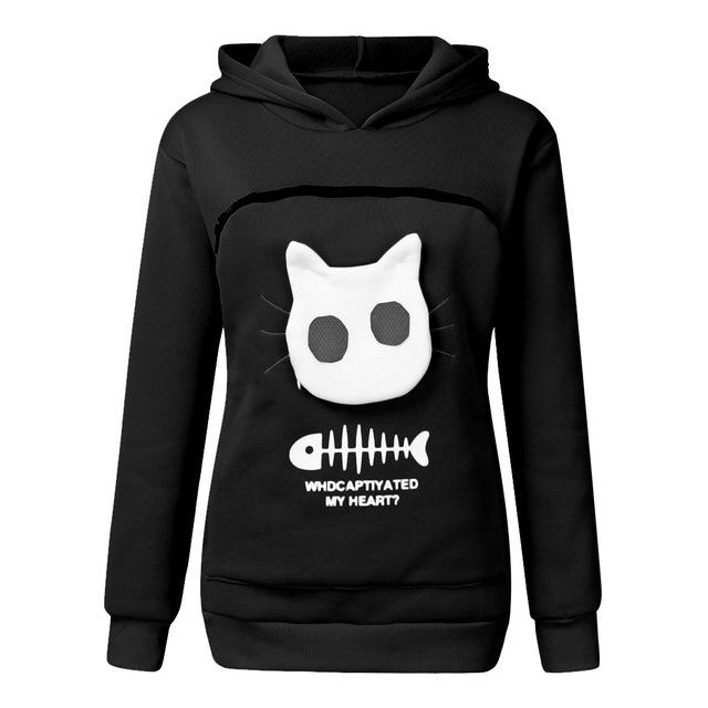 Cat Lovers Hoodie Cuddle Pouch - Who Captivated My Heart?