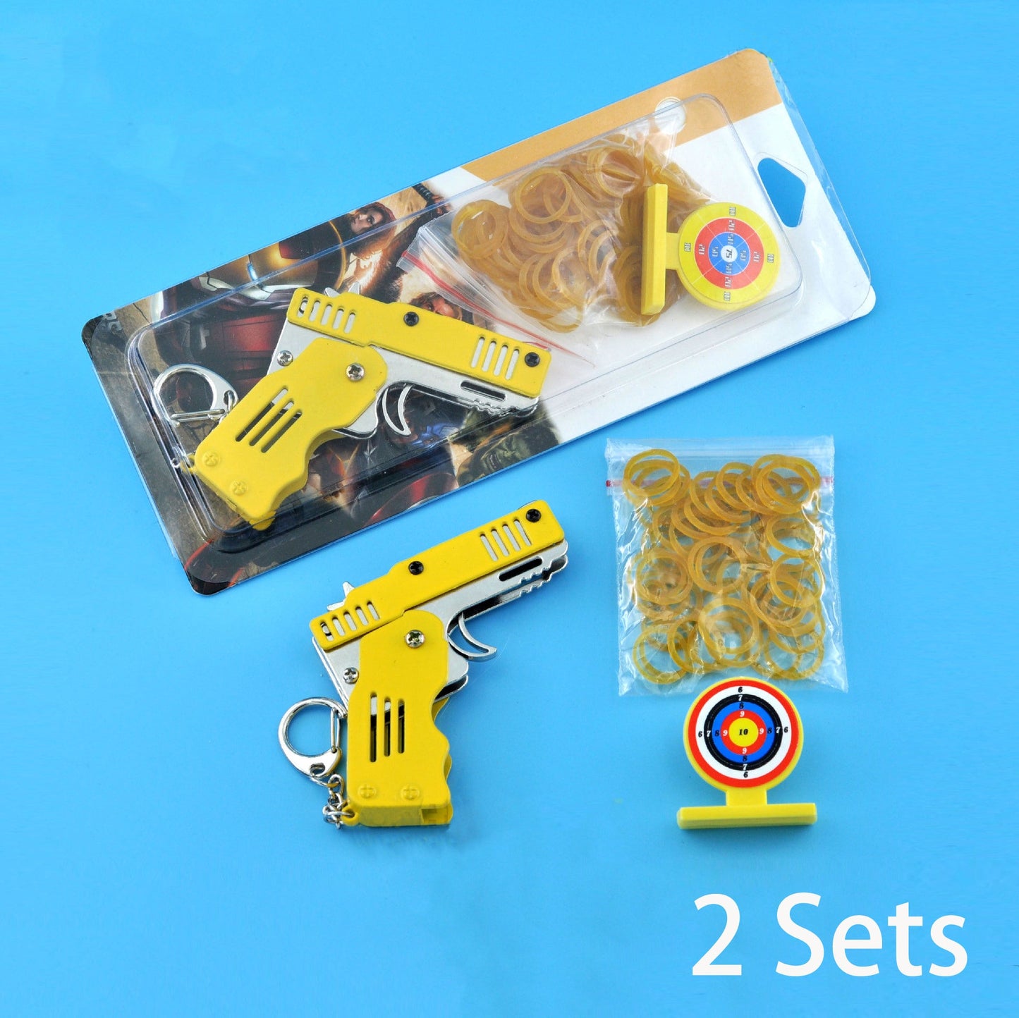 Mini Folding Rubber Band Gun Toy Keychain（🎁BFCM 65% OFF）